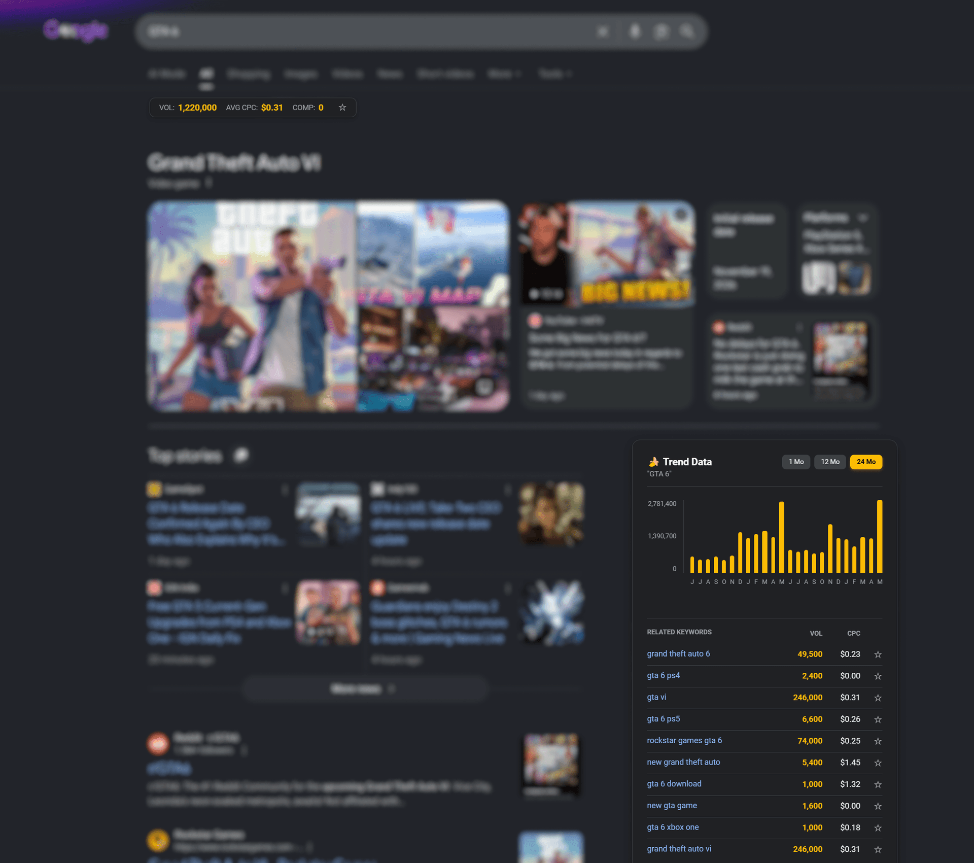 Keyword Banana Extension Mockup